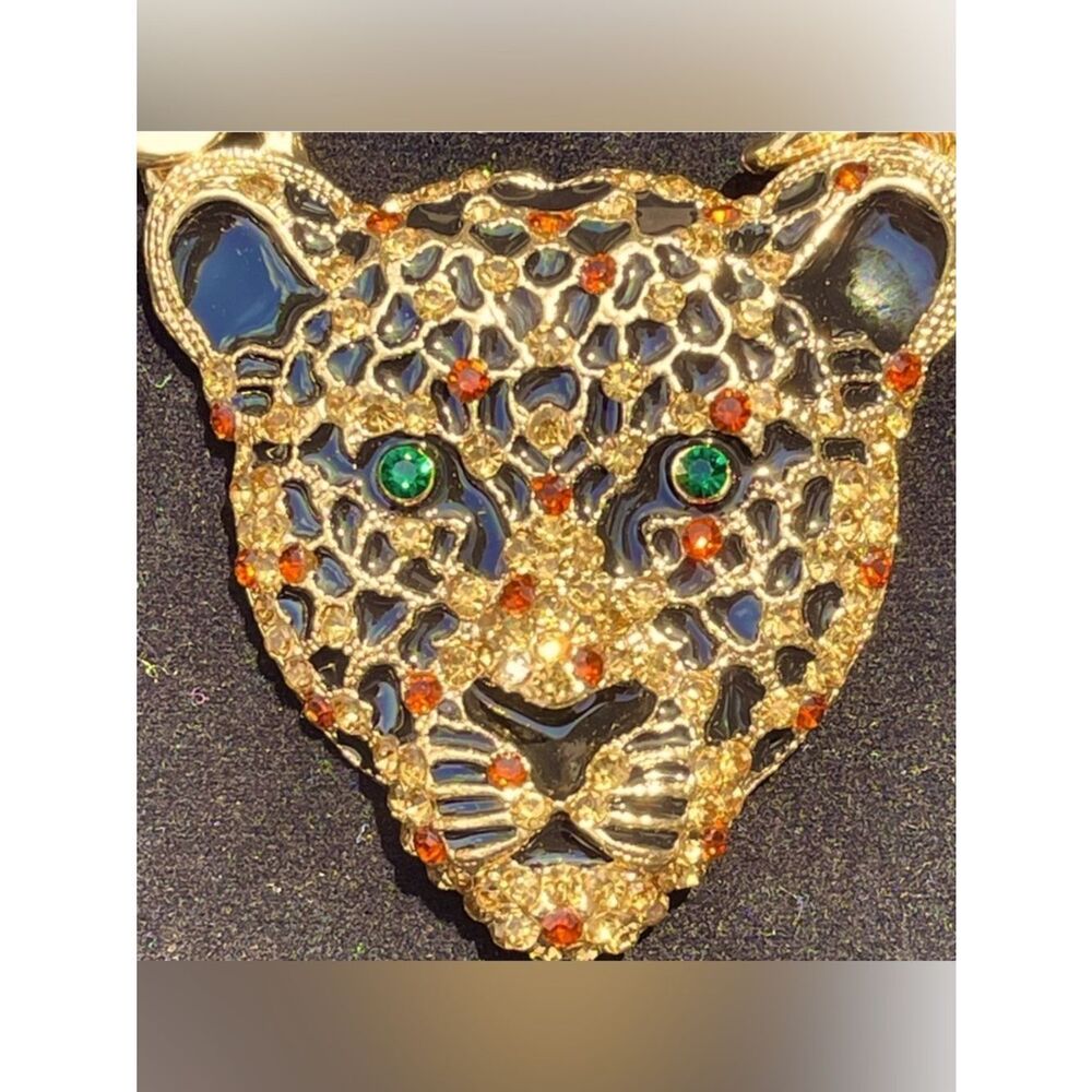 Natasha Cheetah Pendant Necklace - Picture 2 of 4